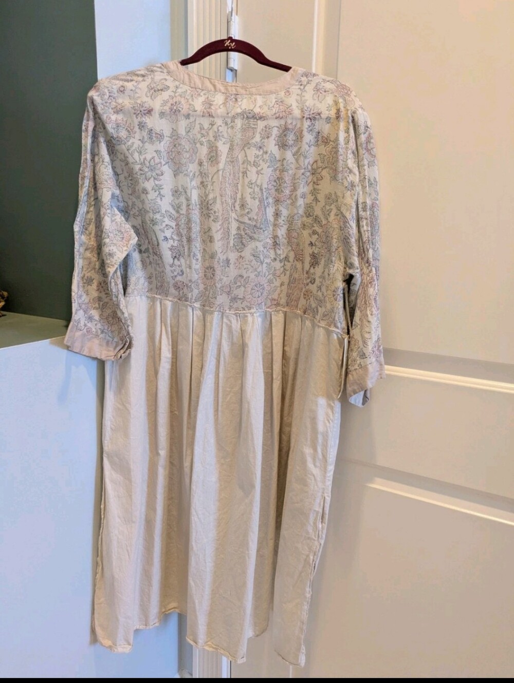 Magnolia Pearl Sybeal Cotton Chemise Dress Distressed Hi Lo Tunic Top - NWT - OS - Picture 4 of 8